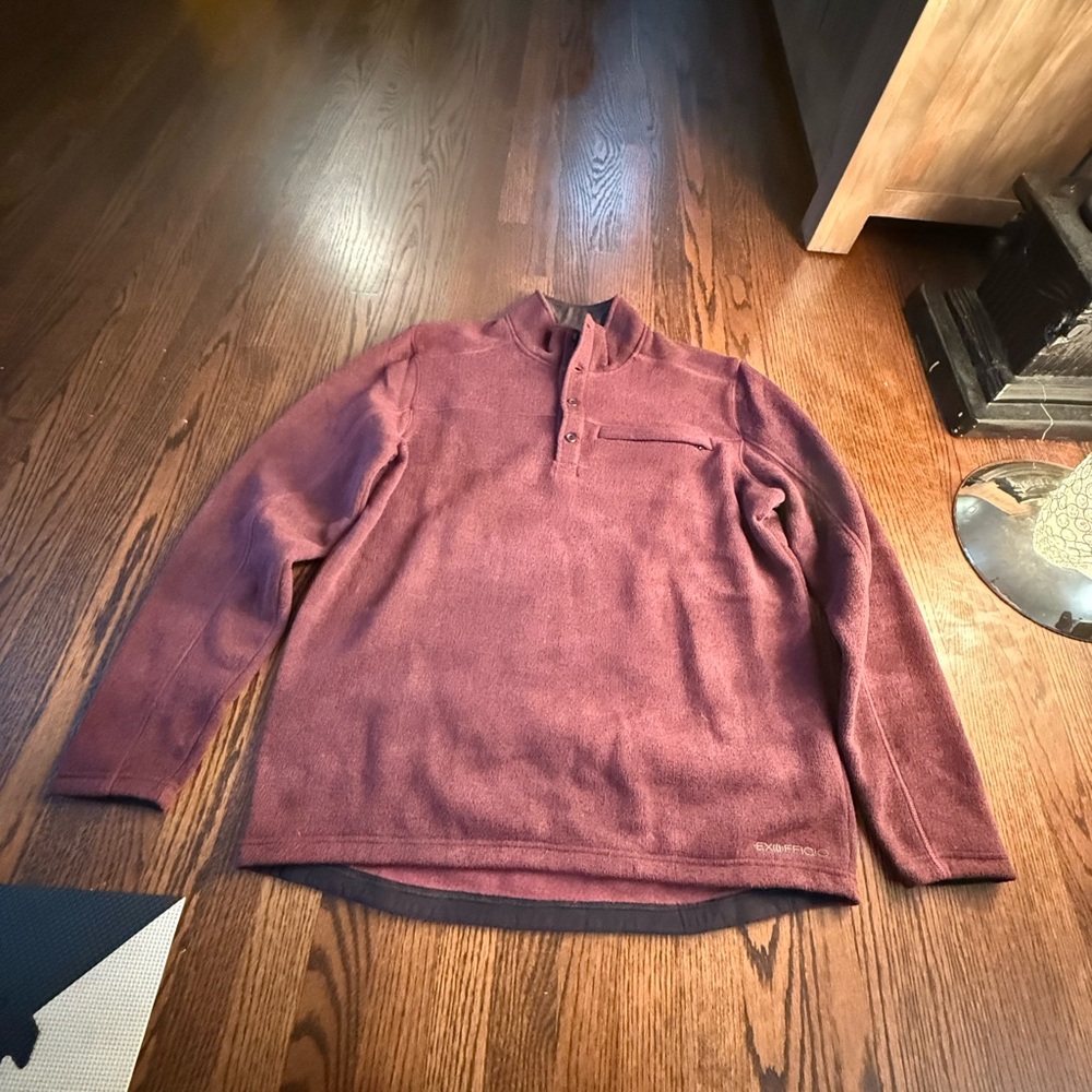 Exofficio Maroon Long Sleeve Top